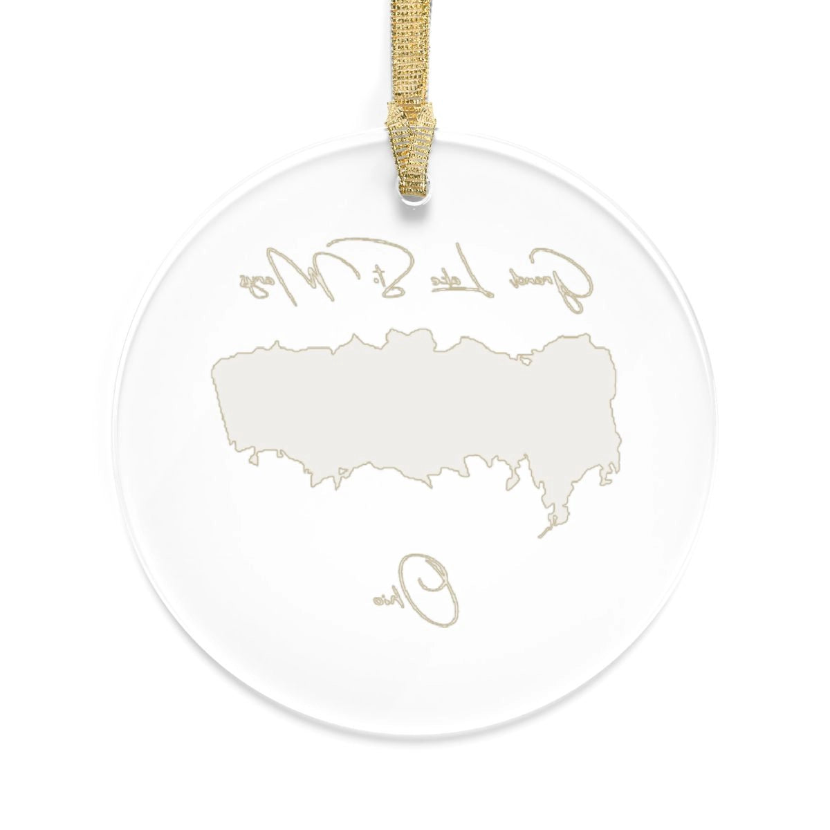 Ohio Grand Lake St. Marys Tree Ornament other position view from back round.webp