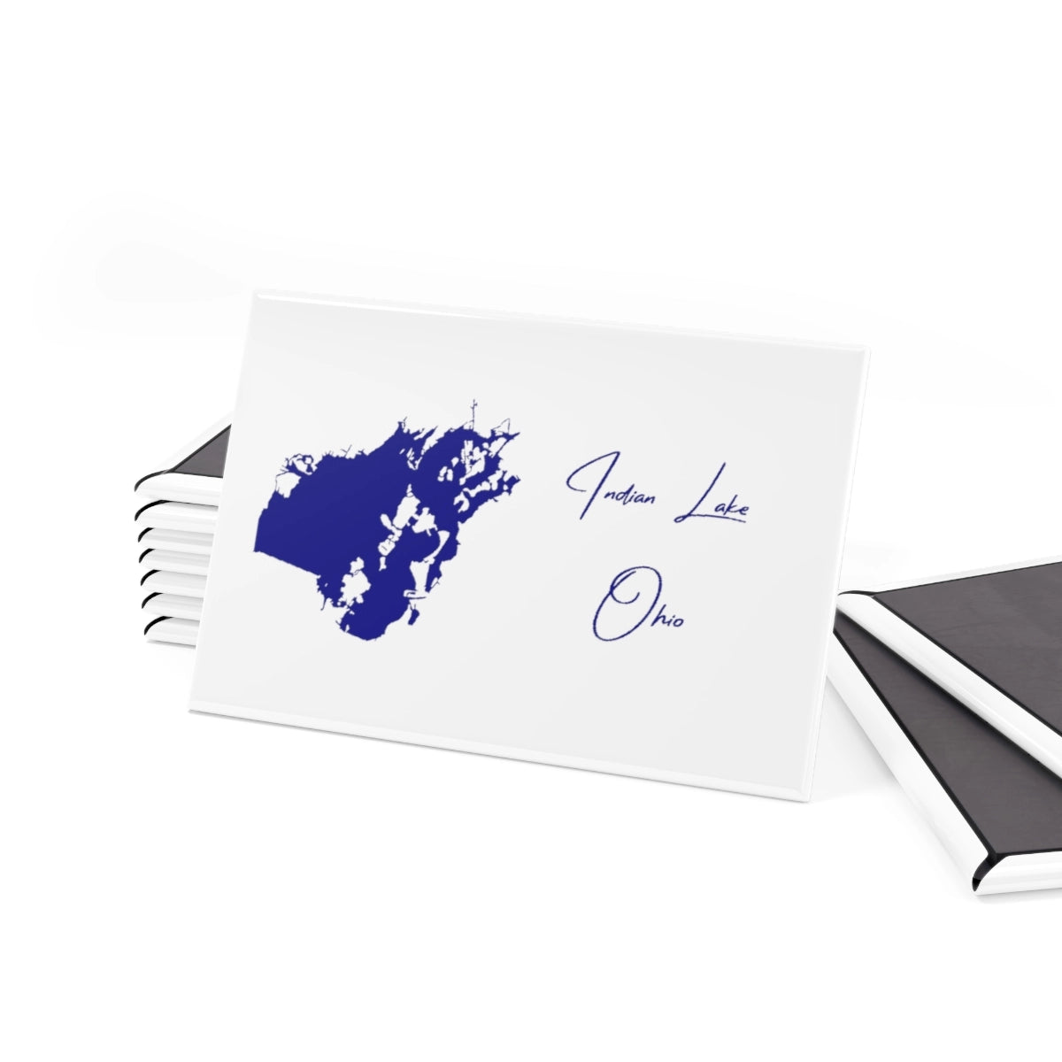 Ohio Indian Lake Magnet front position view from set 2 x 3.webp