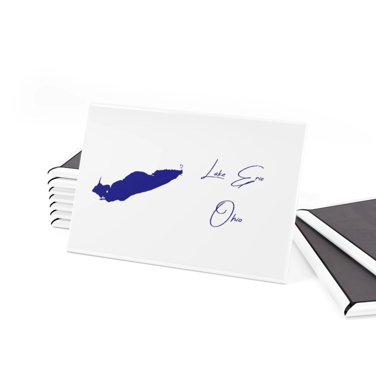 Ohio Lake Erie Magnet front position view from set 2 x 3.webp