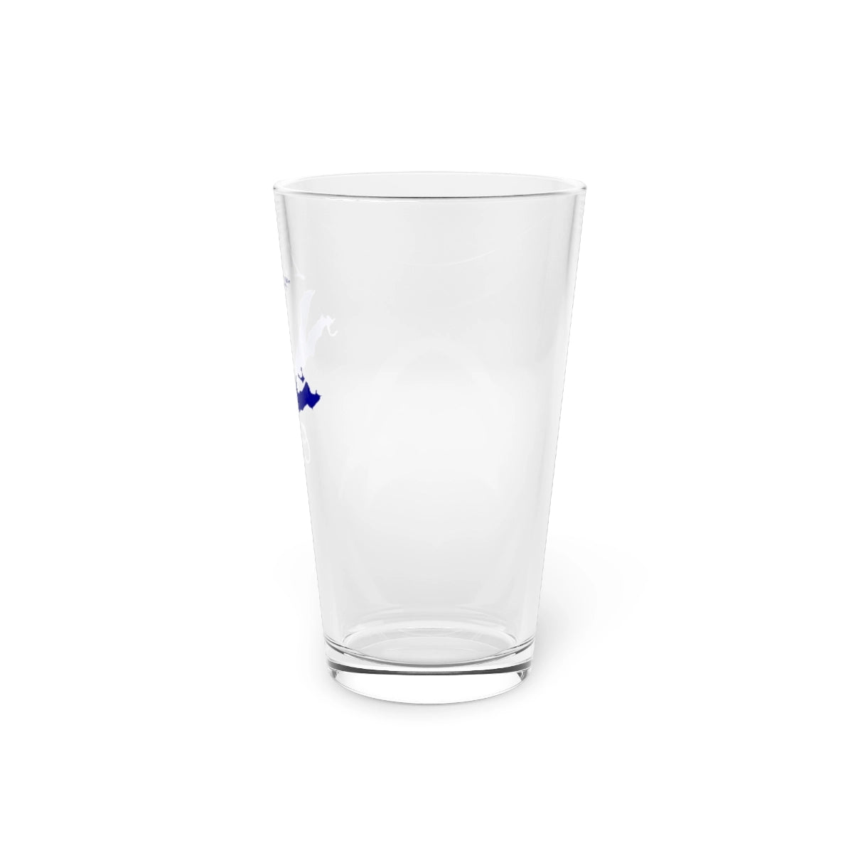 Ohio Lake Logan 16oz Pint Glass front position view from right 16oz.webp