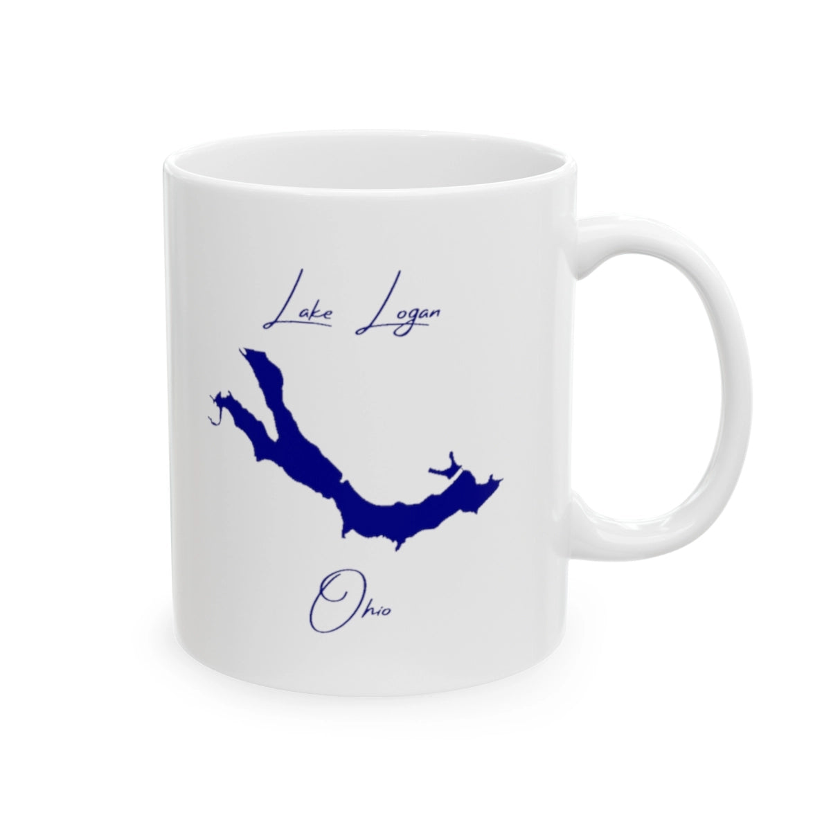 Ohio Lake Logan Ceramic Mug other position view from right 11oz.webp