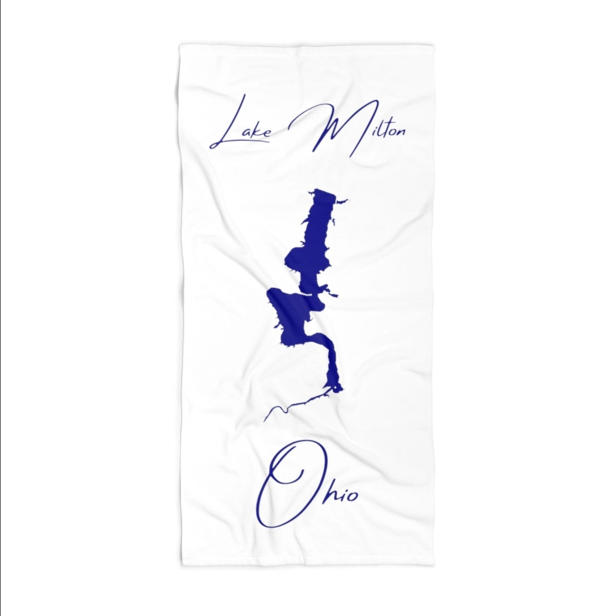 Ohio Lake Milton Beach Towel front position view from front 36 x 72.webp
