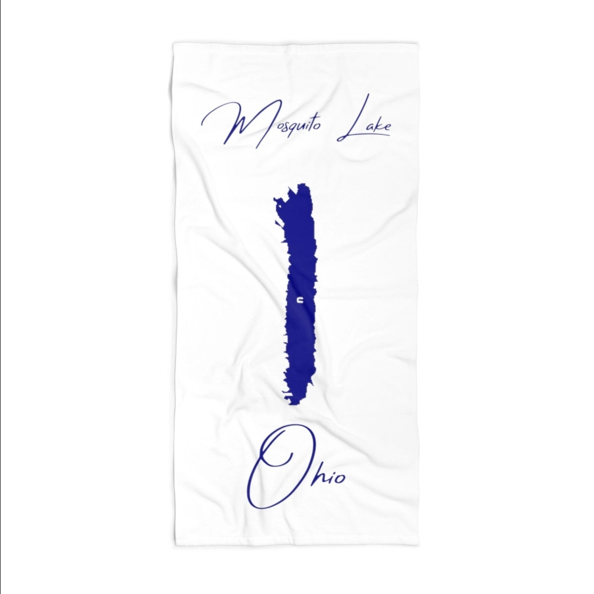 Ohio Mosquito Lake Beach Towel front position view from front 36 x 72.webp