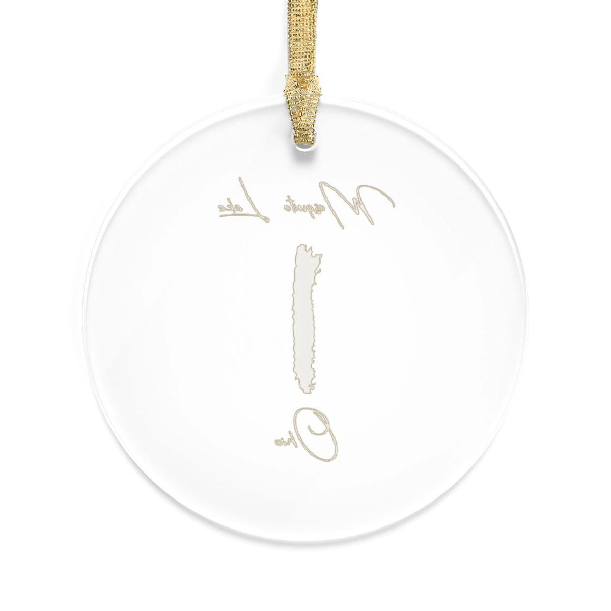 Ohio Mosquito Lake Tree Ornament other position view from back round.webp