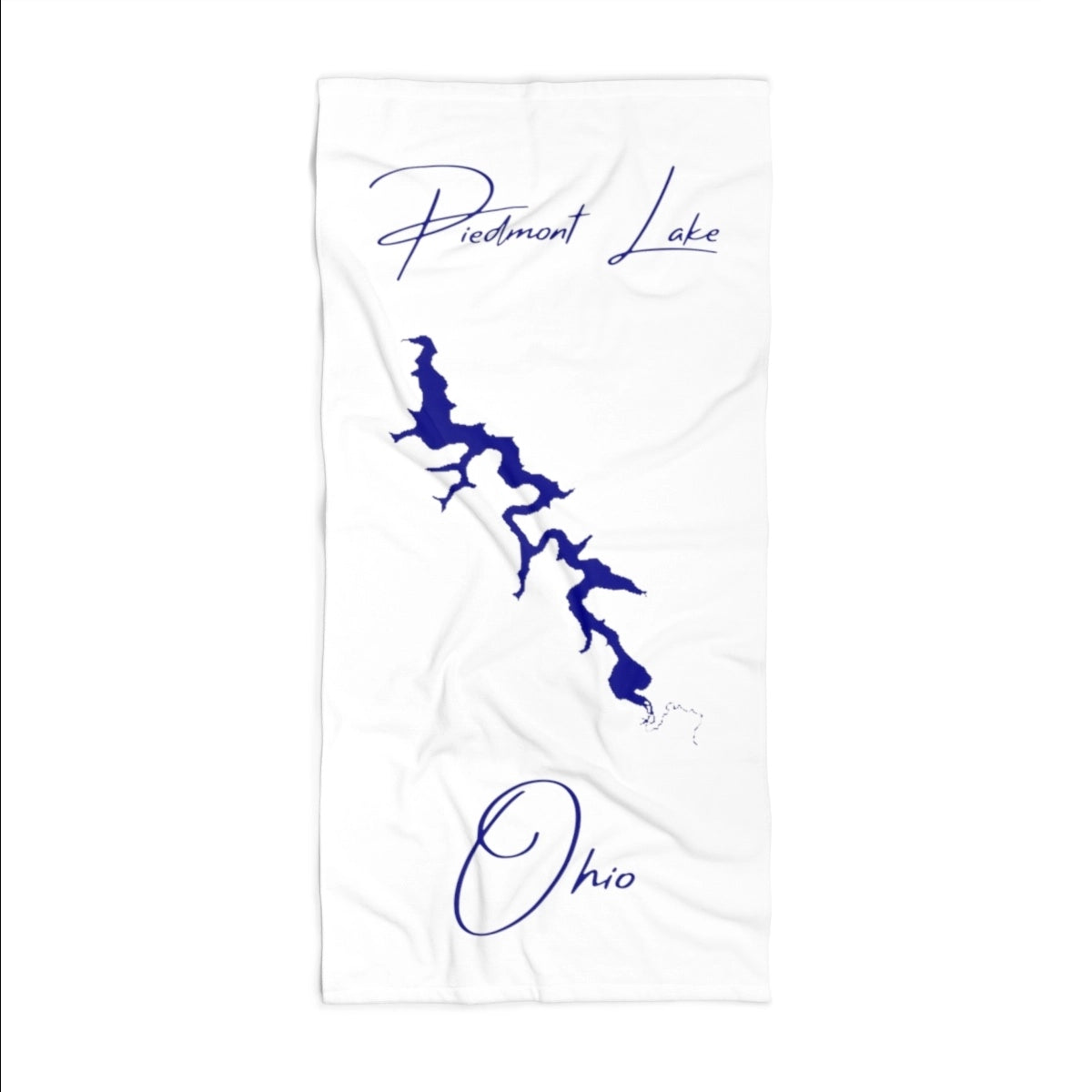 Ohio Piedmont Lake Beach Towel front position view from front 36 x 72.webp