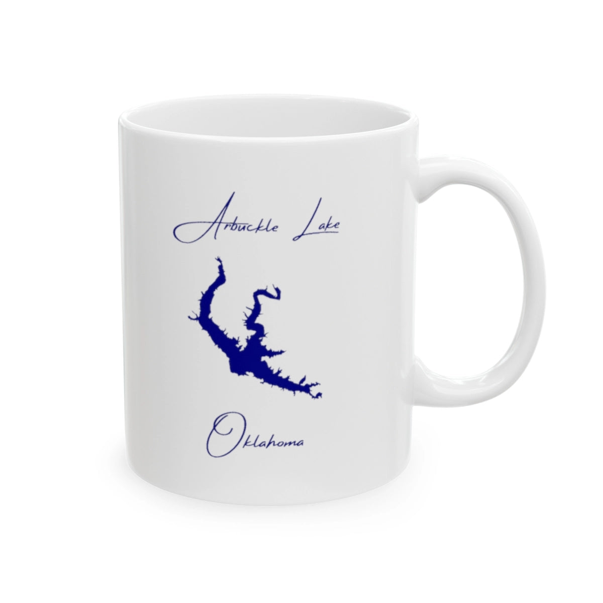 Oklahoma Arbuckle Lake Ceramic Mug other position view from right 11oz.webp