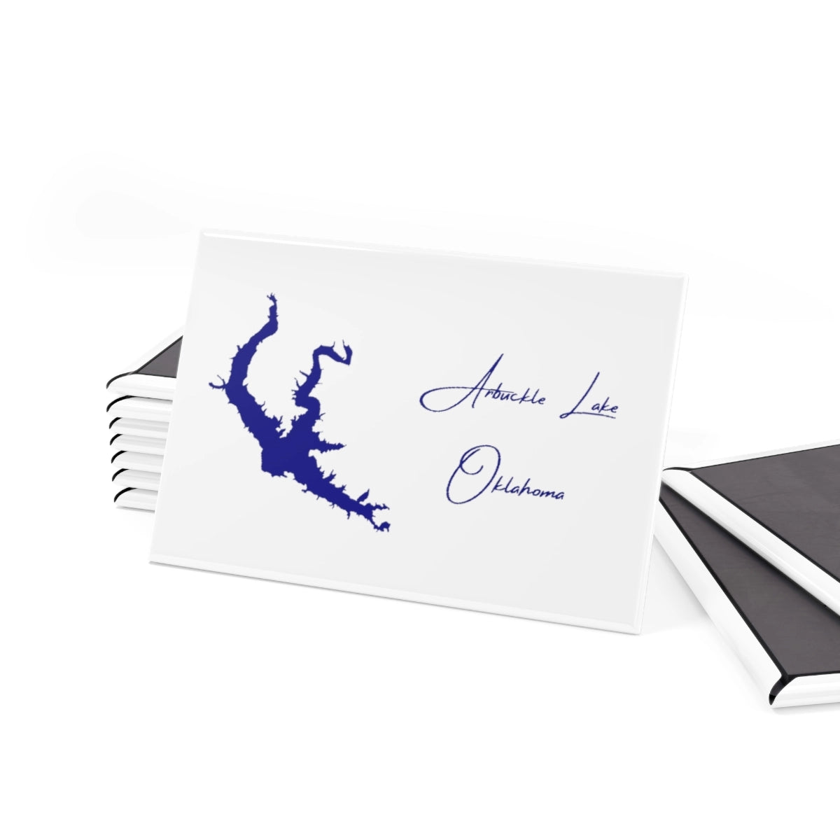 Oklahoma Arbuckle Lake Magnet front position view from set 2 x 3.webp