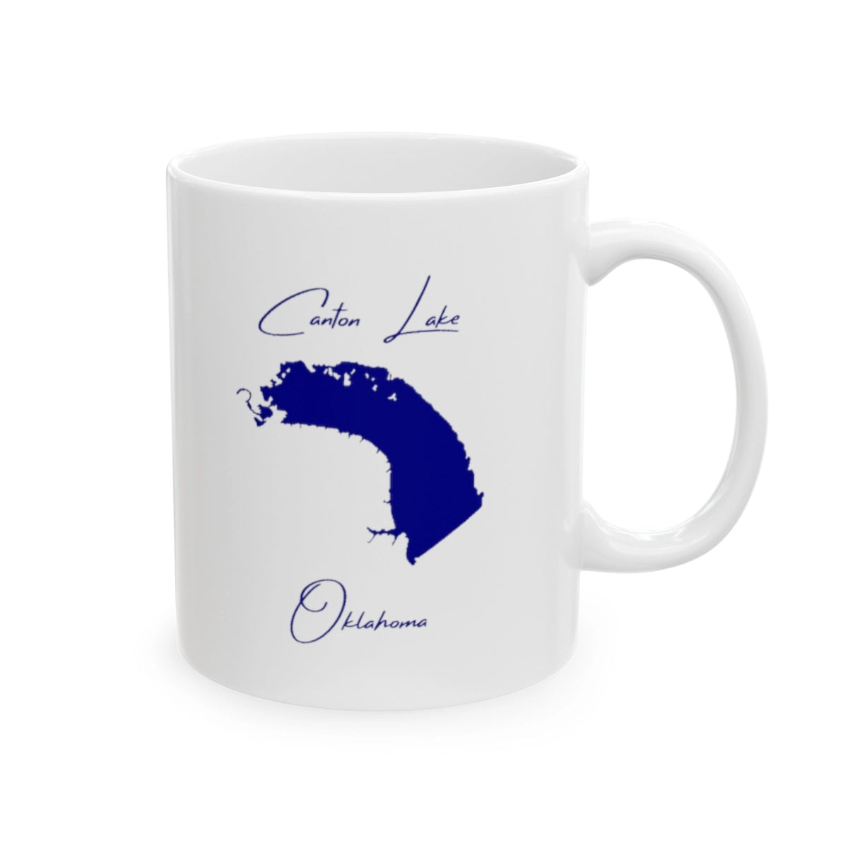 Oklahoma Canton Lake Ceramic Mug other position view from right 11oz.webp