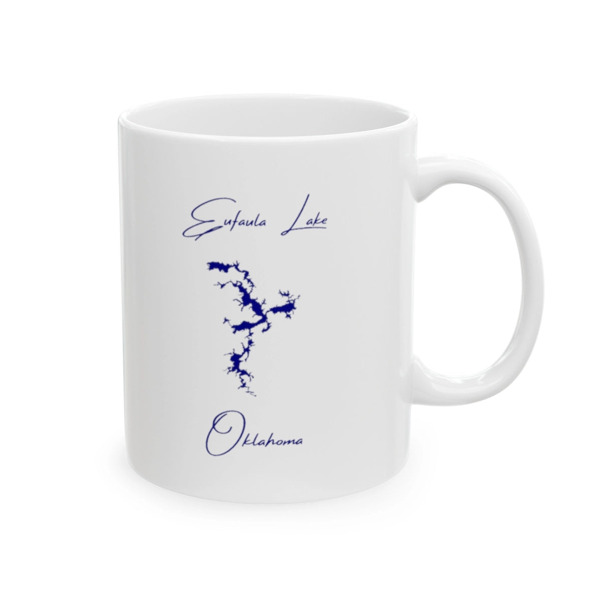 Oklahoma Eufaula Lake Ceramic Mug other position view from right 11oz.webp