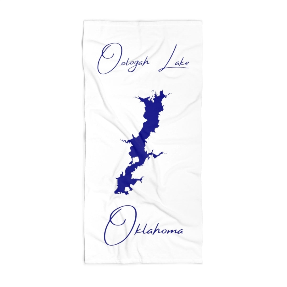 Oklahoma Oologah Lake Beach Towel front position view from front 36 x 72.webp