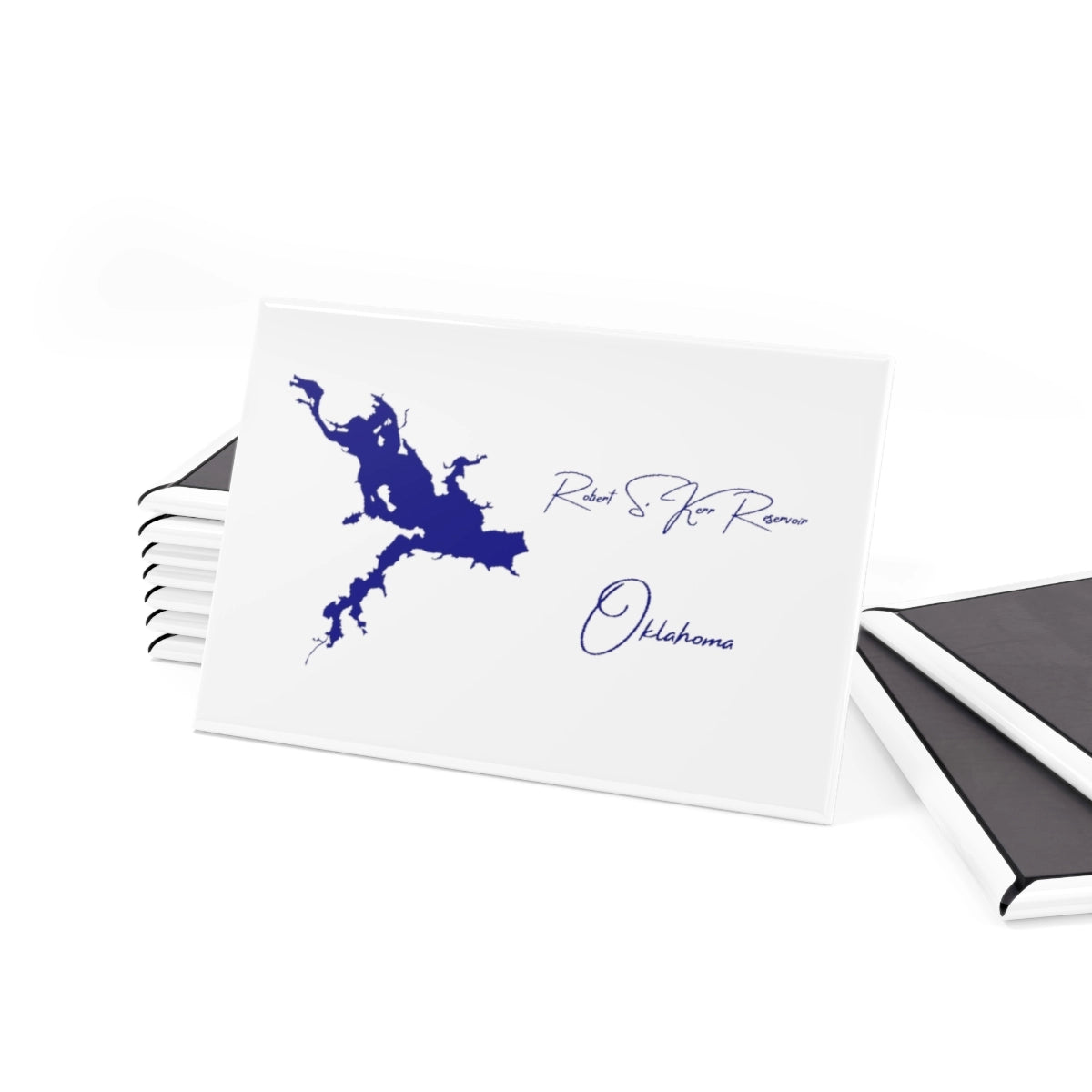 Oklahoma Robert S. Kerr Reservoir Magnet front position view from set 2 x 3.webp