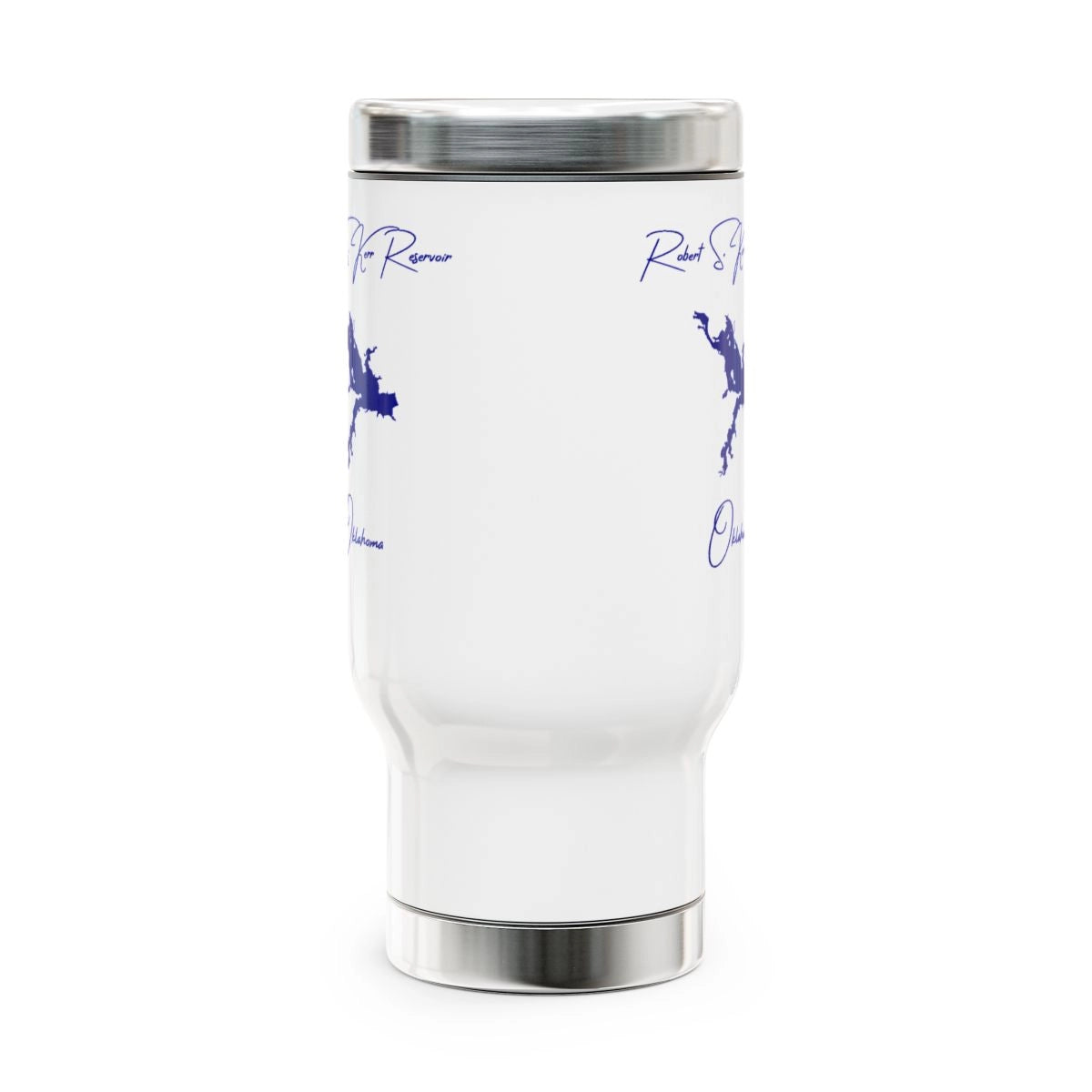 Oklahoma Robert S. Kerr Reservoir Travel Mug other position view from front 14oz.webp