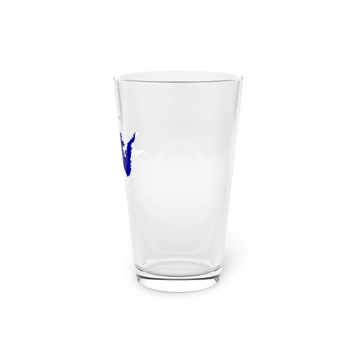 Oklahoma Sardis Lake 16oz Pint Glass front position view from right 16oz.webp