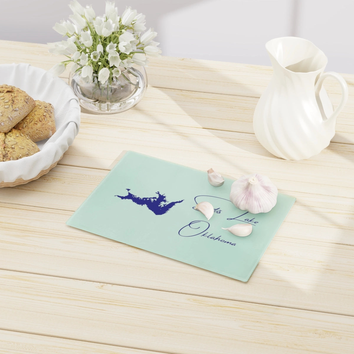 Oklahoma Sardis Lake Cutting Board other position view from context-1 small.webp