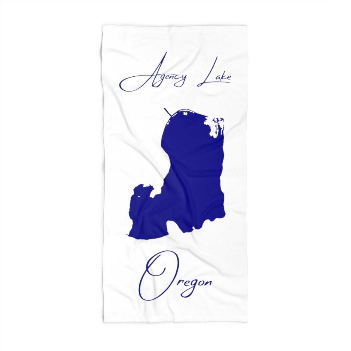 Oregon Agency Lake Beach Towel front position view from front 36 x 72.webp