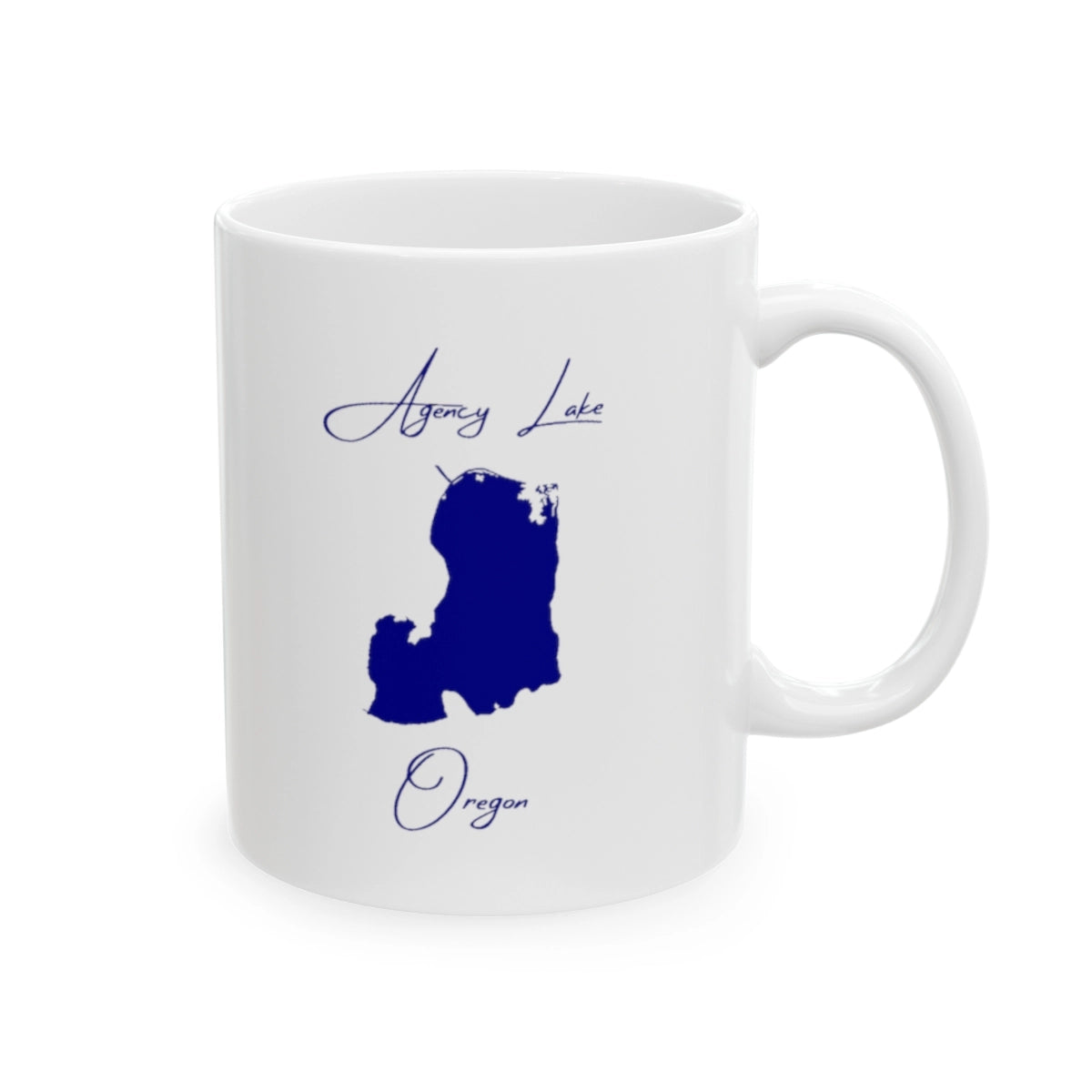 Oregon Agency Lake Ceramic Mug other position view from right 11oz.webp