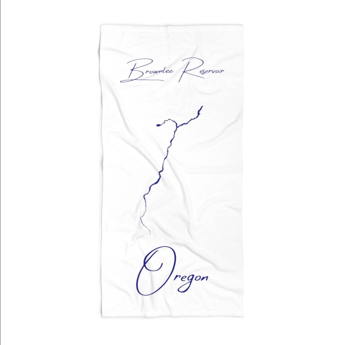 Oregon Brownlee Reservoir Beach Towel front position view from front 36 x 72.webp
