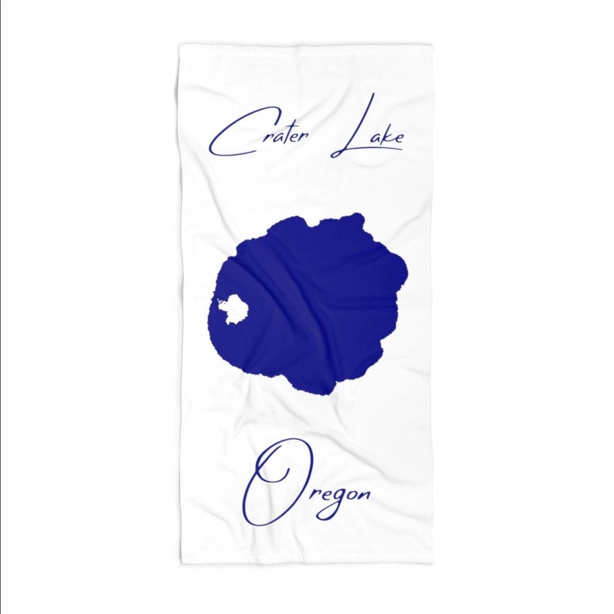 Oregon Crater Lake Beach Towel front position view from front 36 x 72.webp