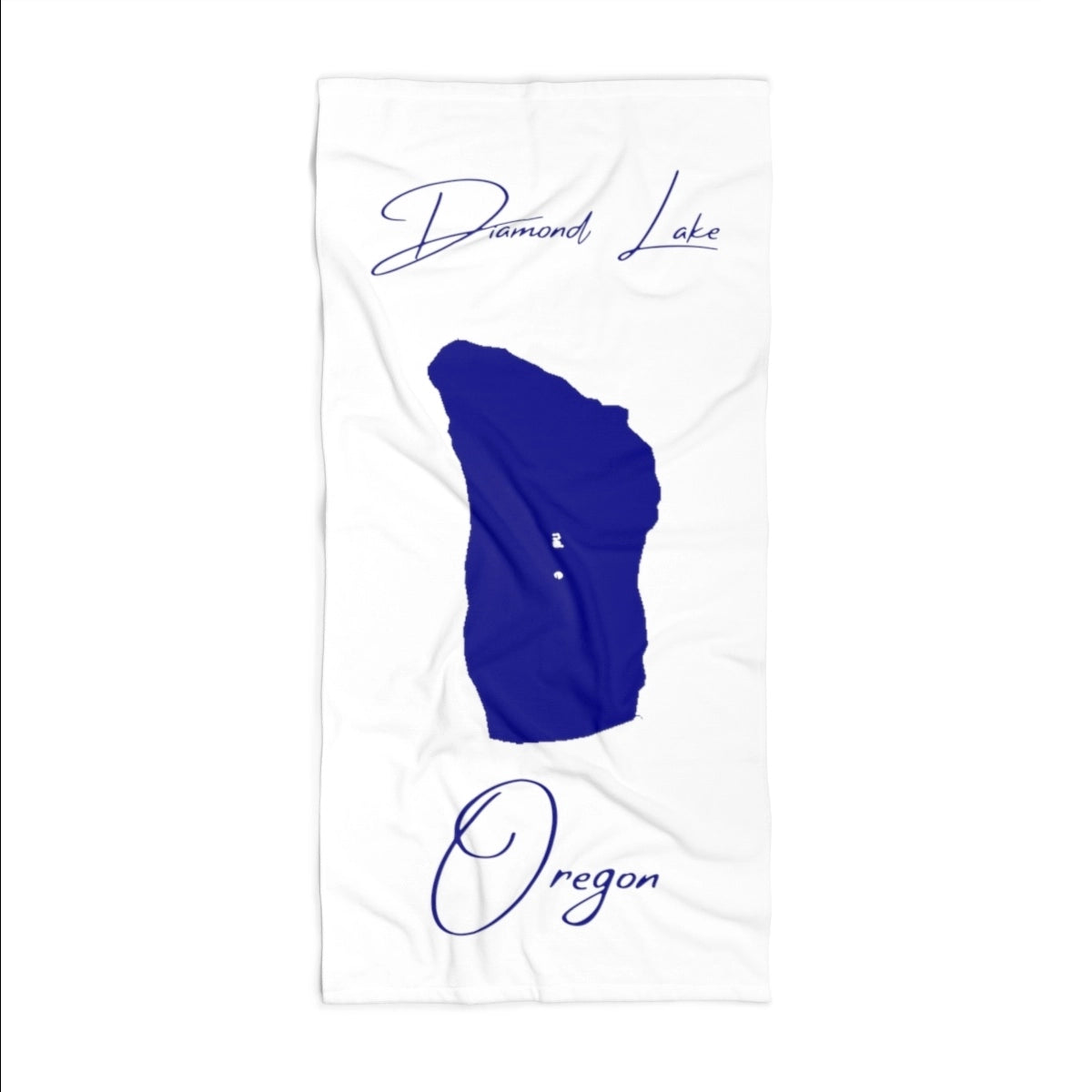 Oregon Diamond Lake Beach Towel front position view from front 36 x 72.webp
