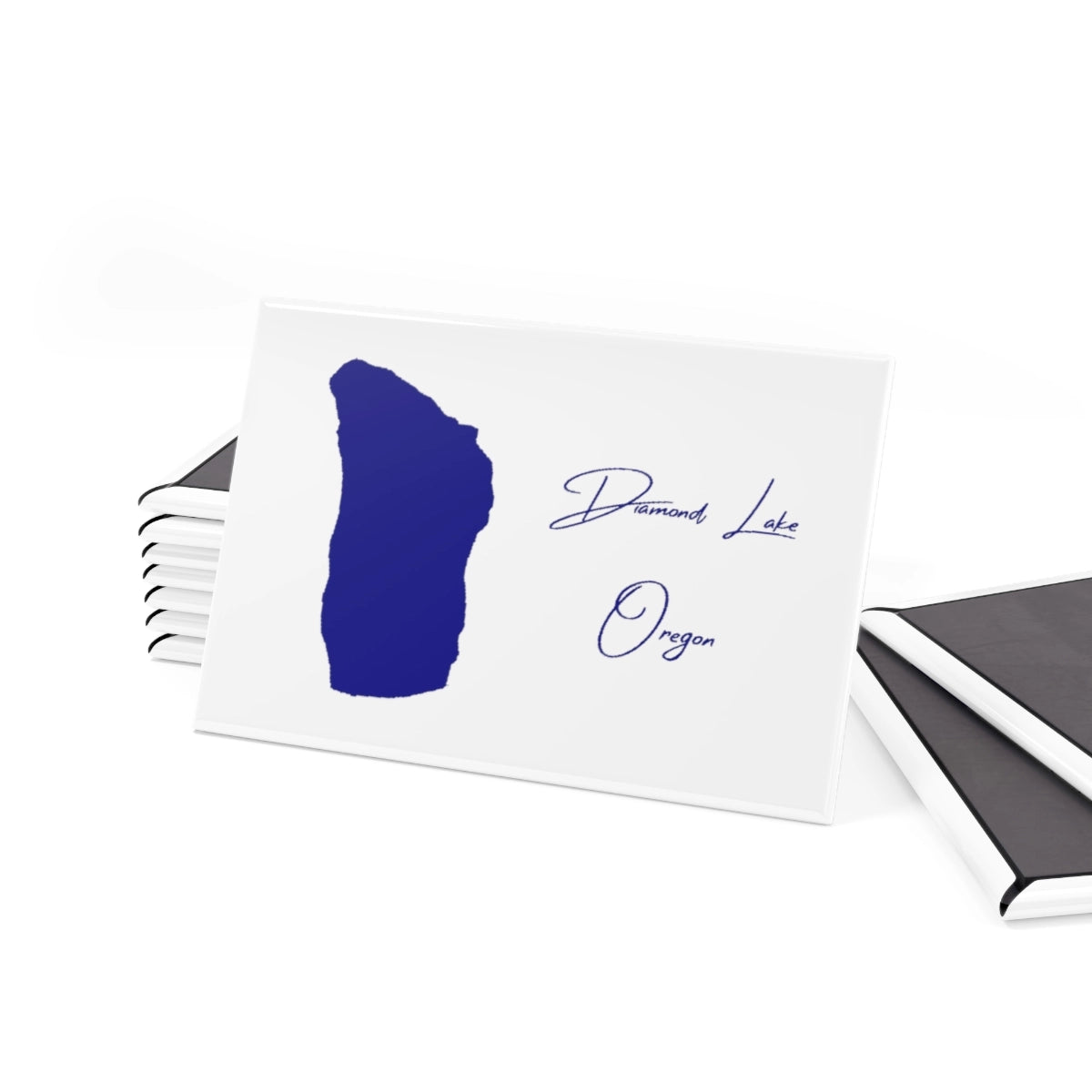 Oregon Diamond Lake Magnet front position view from set 2 x 3.webp