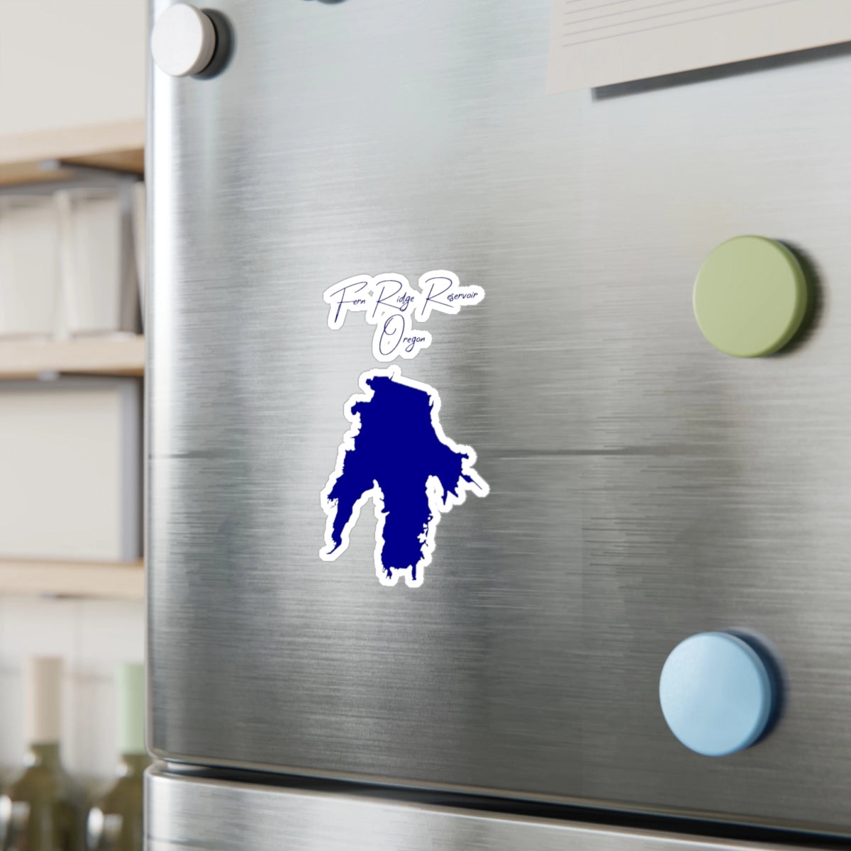 Oregon Fern Ridge Reservoir Vinyl Decal other position view from context-2 4 x 6.webp