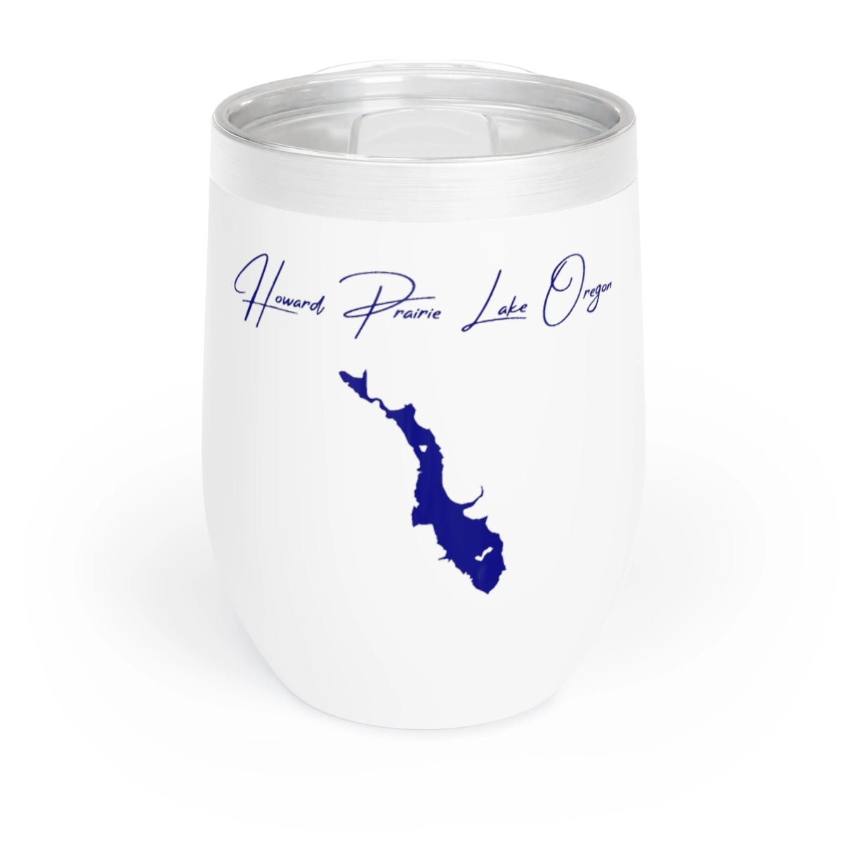 Oregon Howard Prairie Lake Wine Tumbler front position view from front white.webp