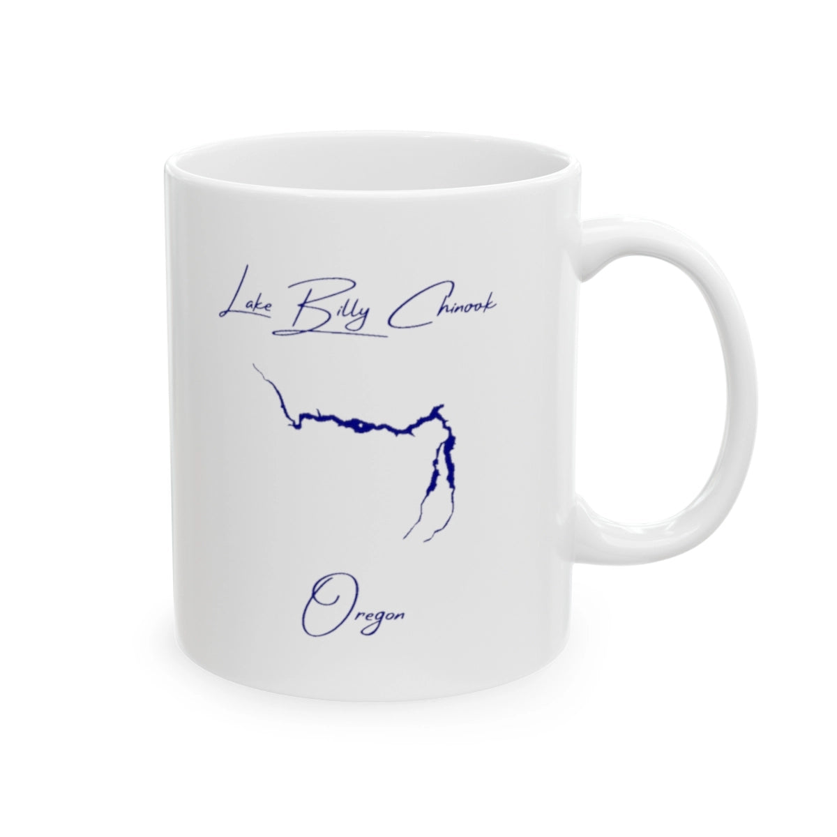 Oregon Lake Billy Chinook Ceramic Mug other position view from right 11oz.webp