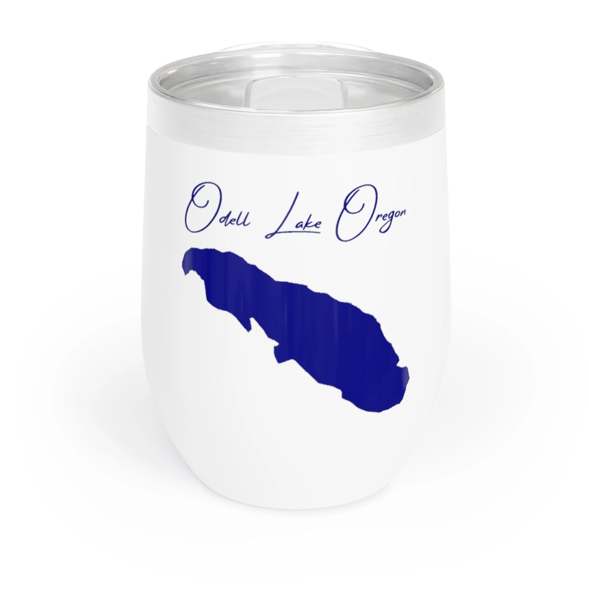 Oregon Odell Lake Wine Tumbler front position view from front white.webp