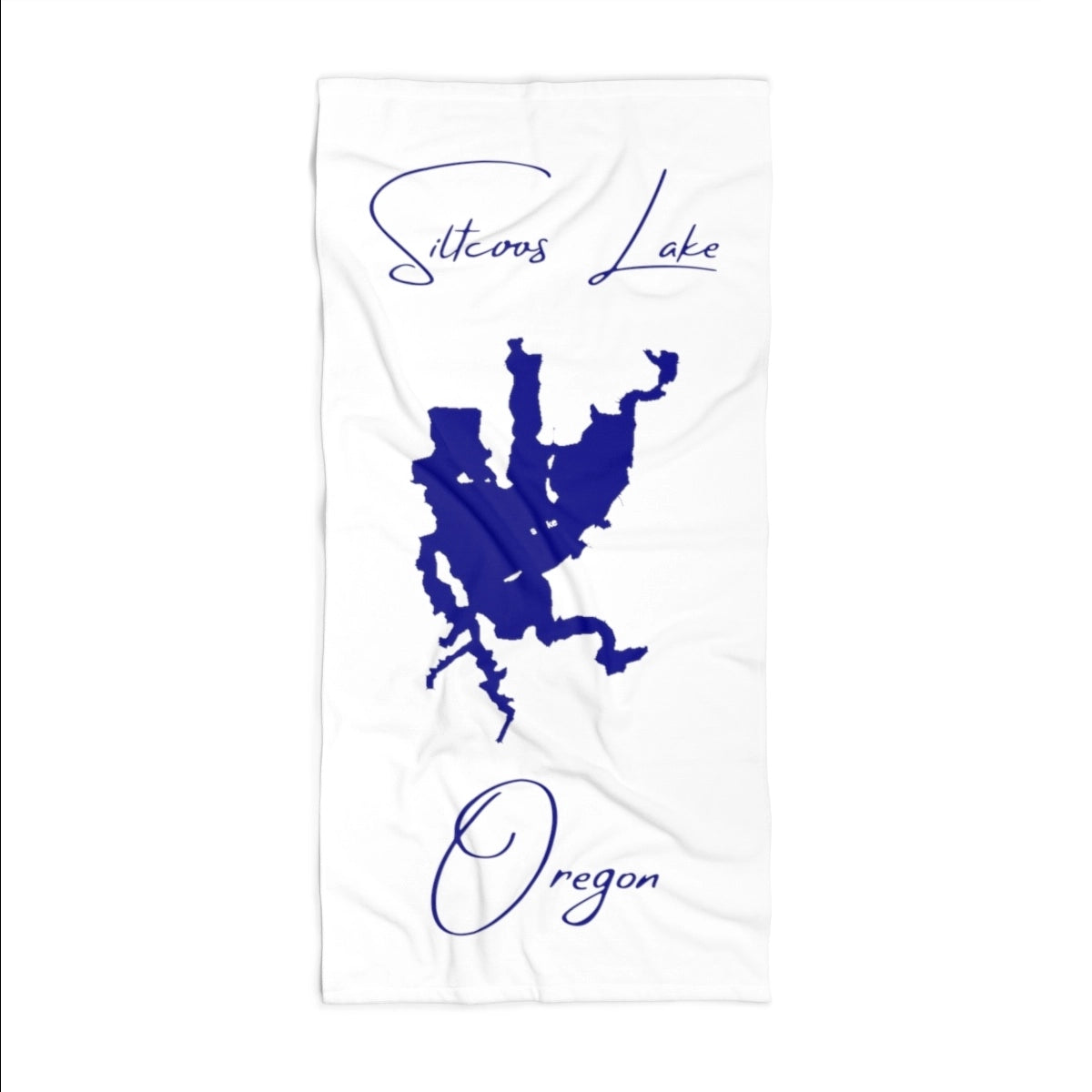 Oregon Siltcoos Lake Beach Towel front position view from front 36 x 72.webp
