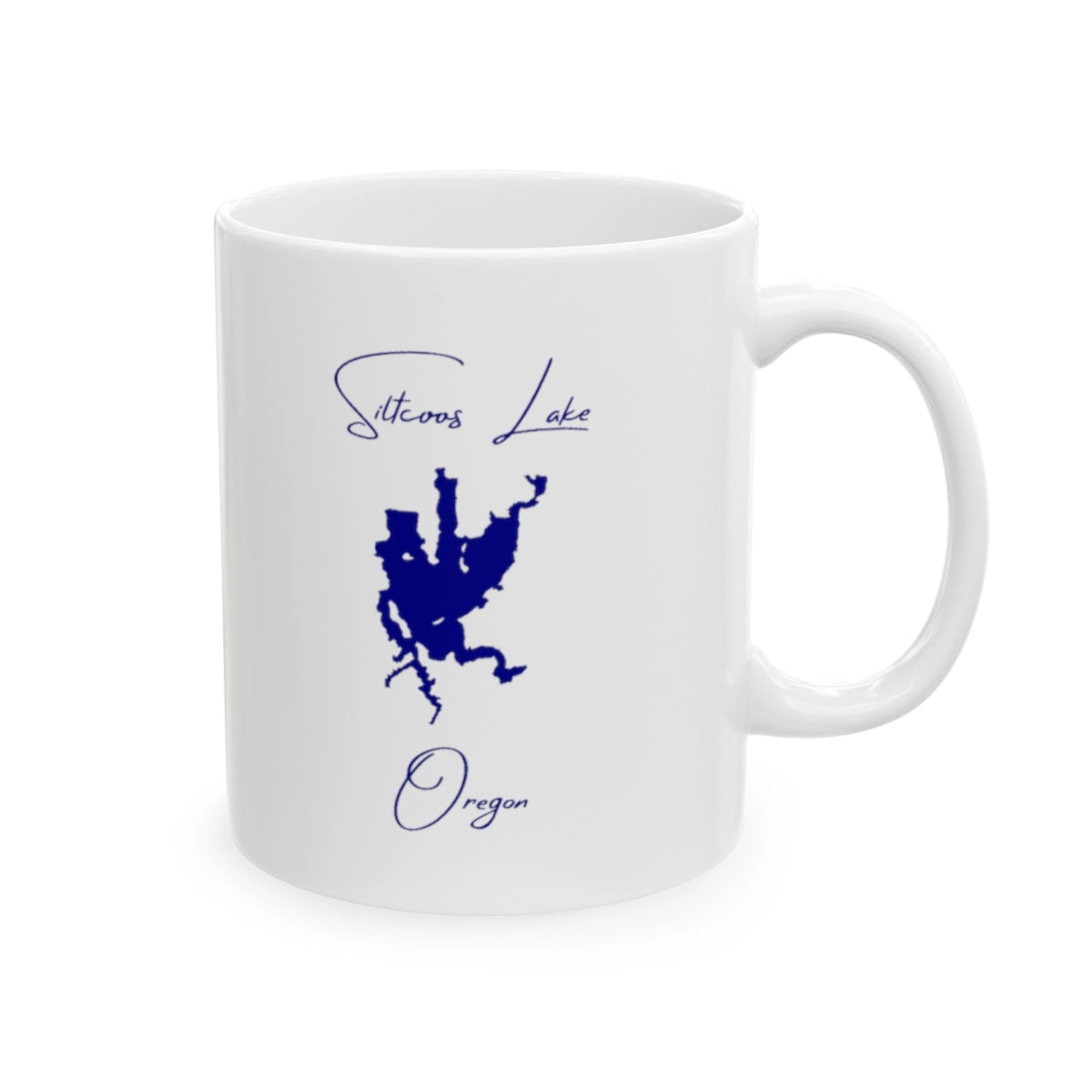 Oregon Siltcoos Lake Ceramic Mug other position view from right 11oz.webp