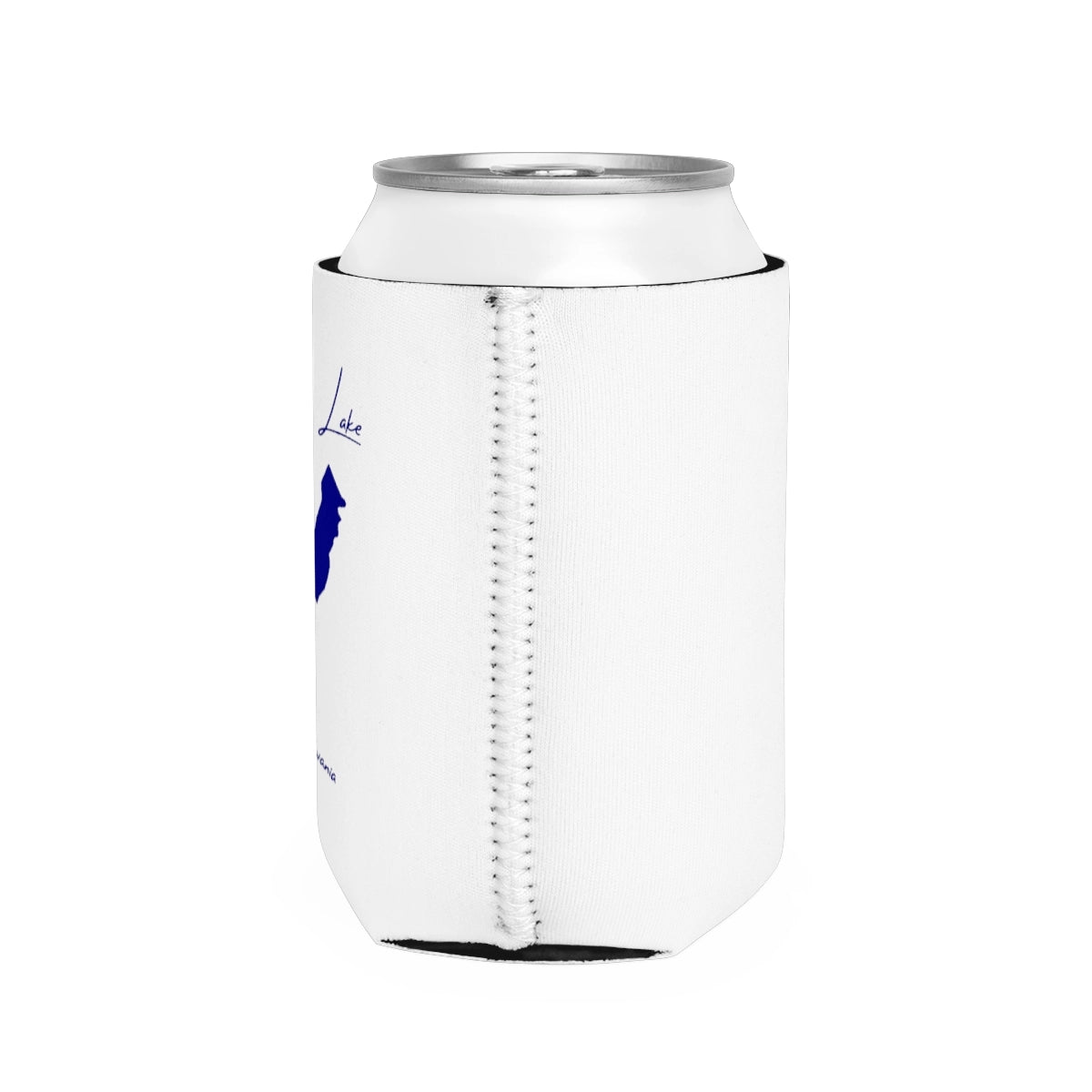 Pennsylvania Chapman Lake Can Koozie all position view from right white.webp