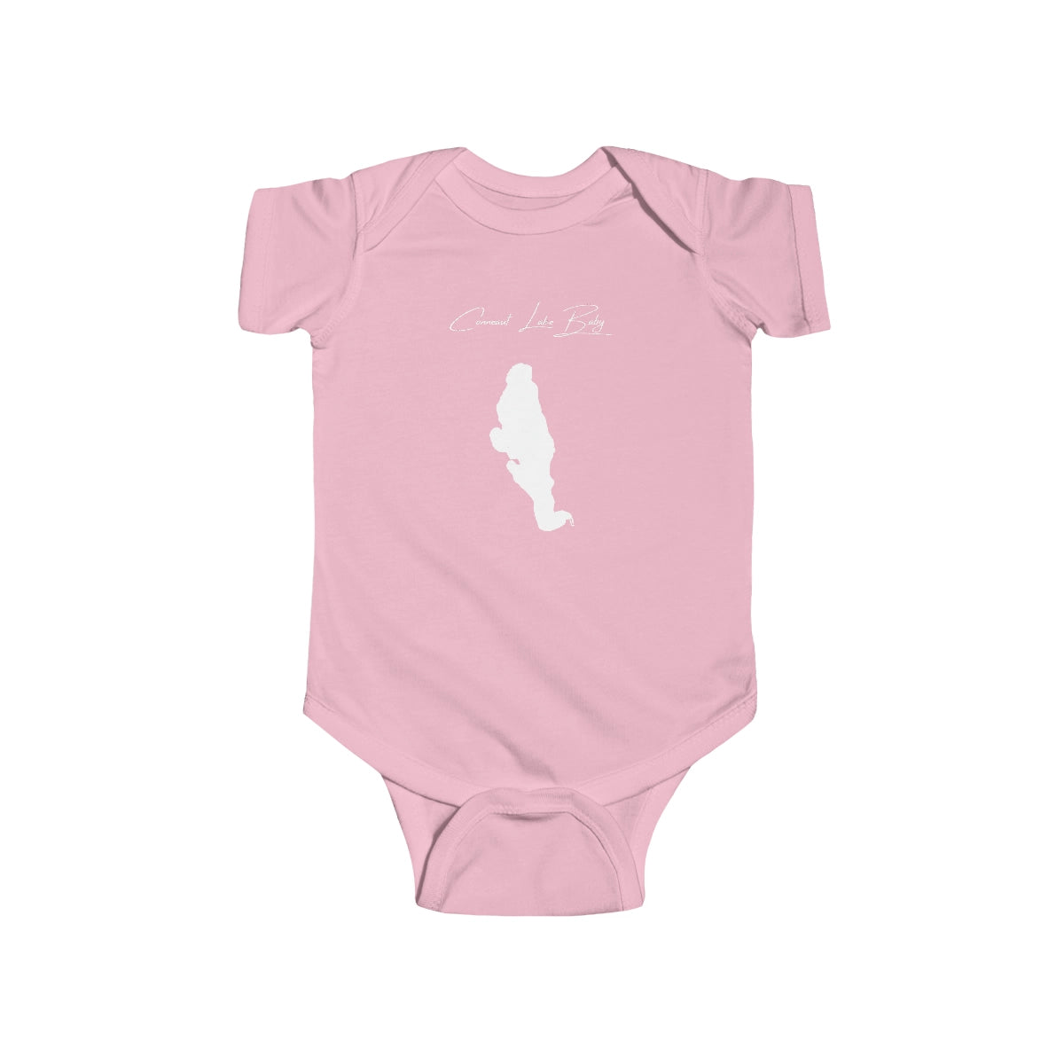Pennsylvania Conneaut Lake Onesie front position view from front pink.webp