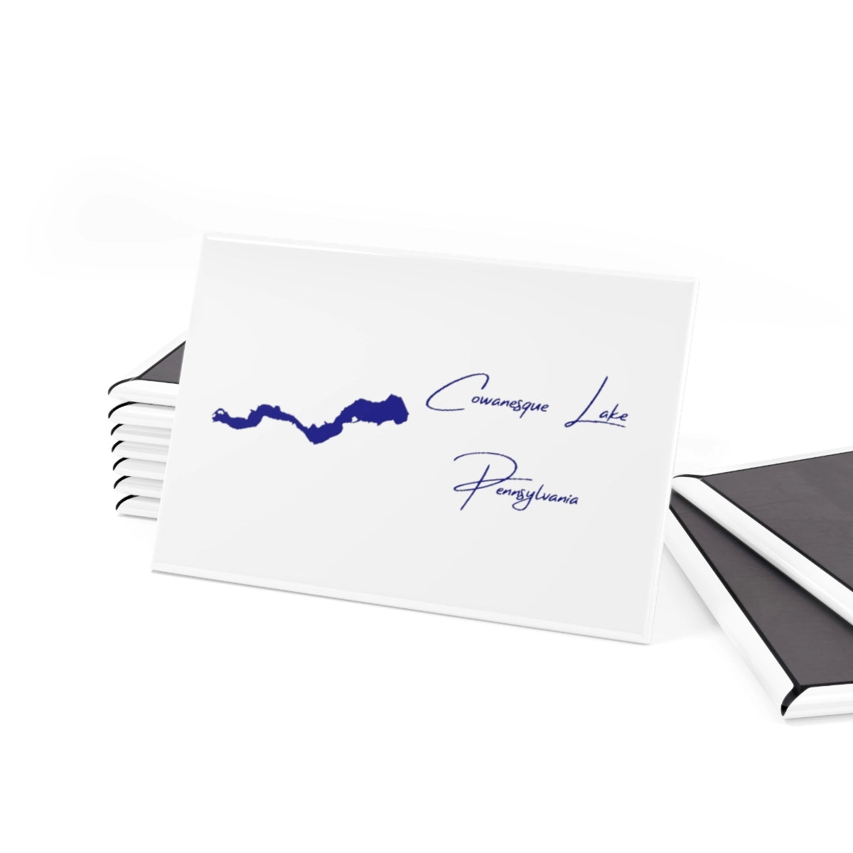 Pennsylvania Cowanesque Lake Magnet front position view from set 2 x 3.webp