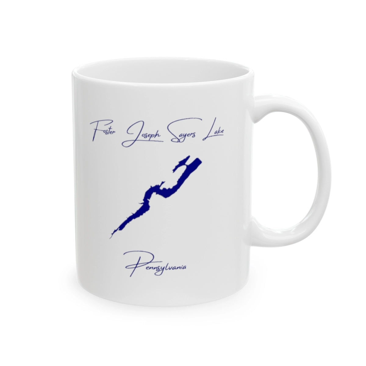 Pennsylvania Foster Joseph Sayers Lake Ceramic Mug other position view from right 11oz.webp