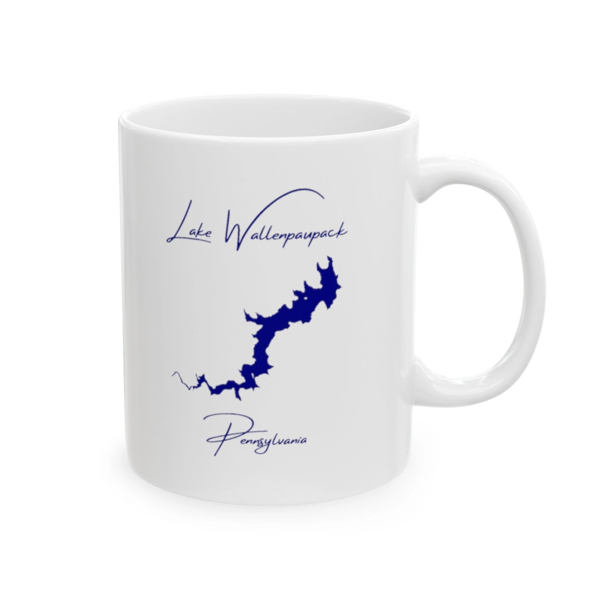Pennsylvania Lake Wallenpaupack Ceramic Mug other position view from right 11oz.webp