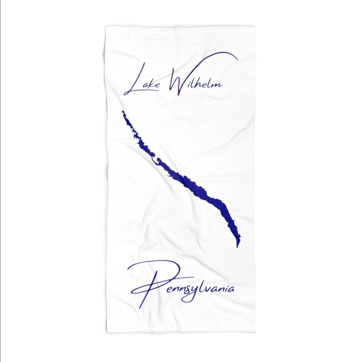 Pennsylvania Lake Wilhelm Beach Towel front position view from front 36 x 72.webp