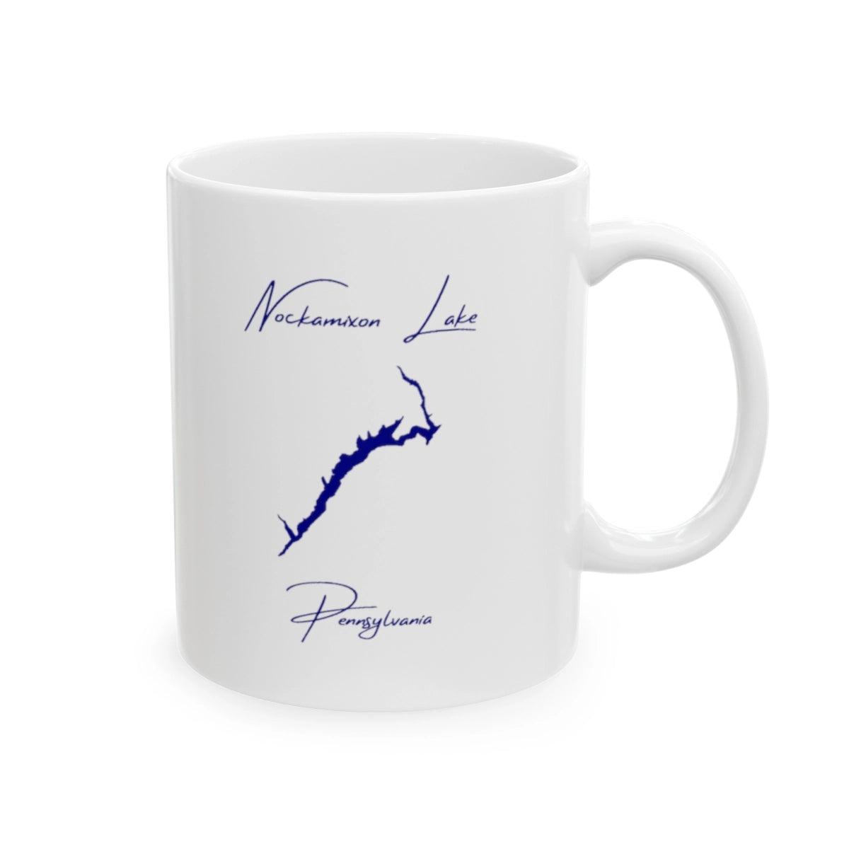 Pennsylvania Nockamixon Lake Ceramic Mug other position view from right 11oz.webp