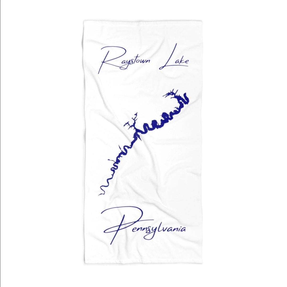 Pennsylvania Raystown Lake Beach Towel front position view from front 36 x 72.webp