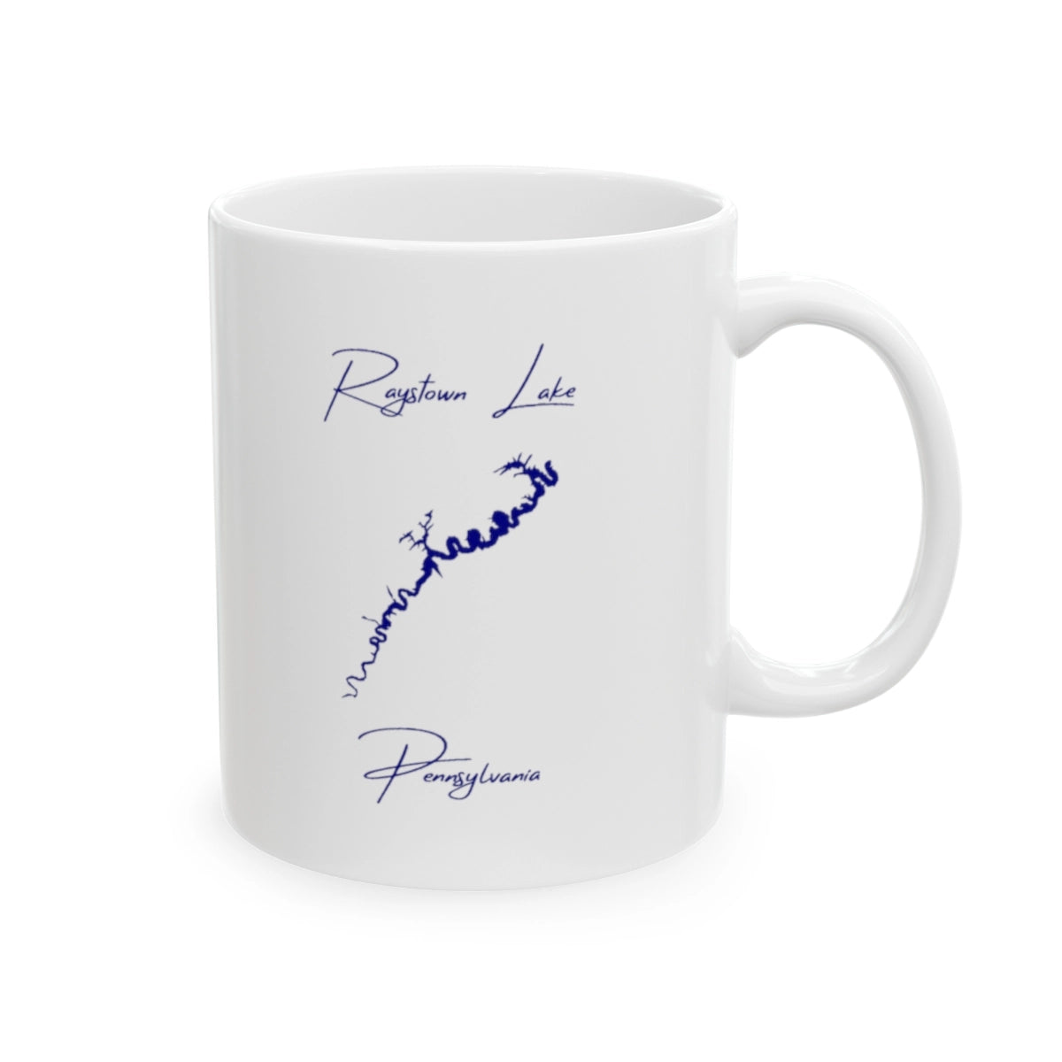 Pennsylvania Raystown Lake Ceramic Mug other position view from right 11oz.webp