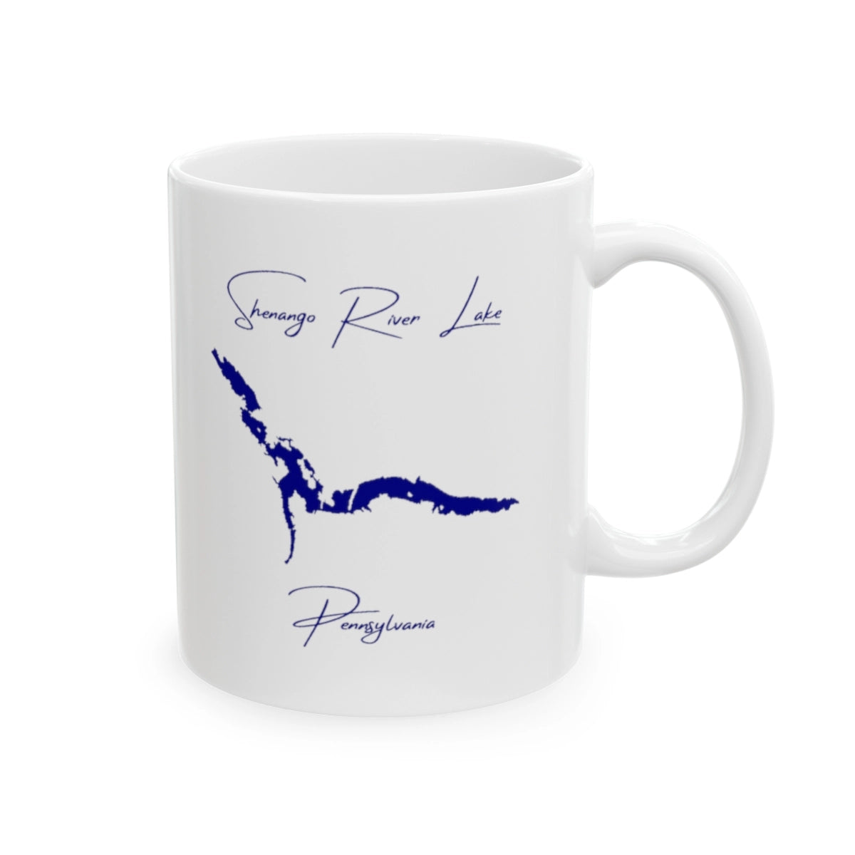 Pennsylvania Shenango River Lake Ceramic Mug other position view from right 11oz.webp