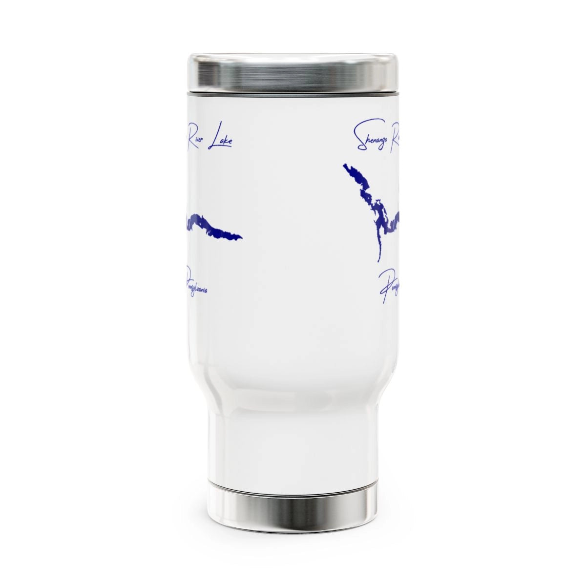 Pennsylvania Shenango River Lake Travel Mug other position view from front 14oz.webp