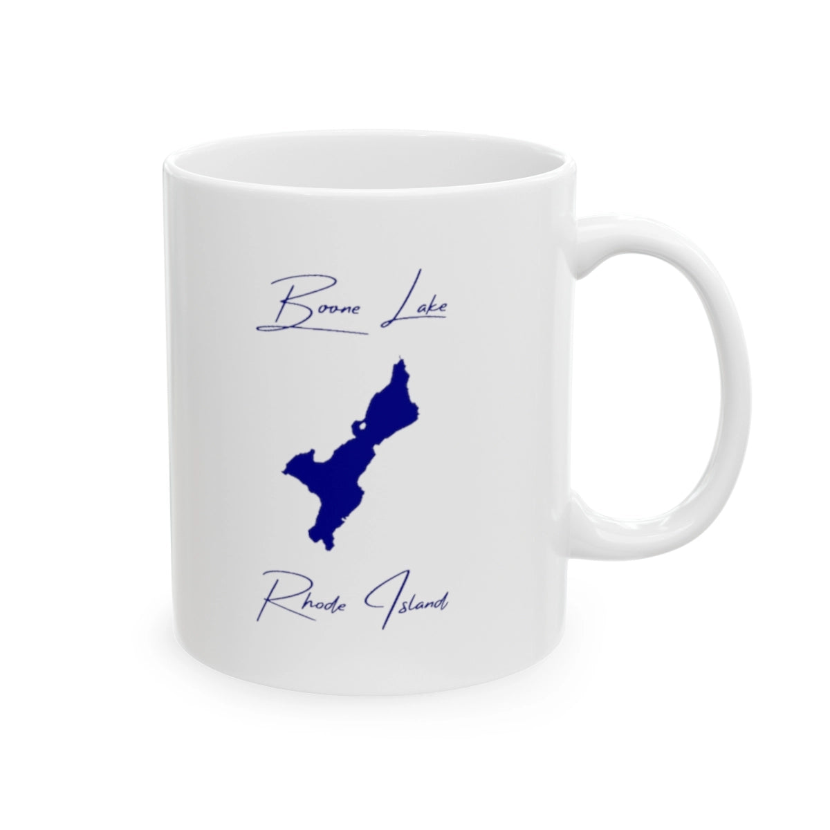 Rhode Island Boone Lake Ceramic Mug other position view from right 11oz.webp