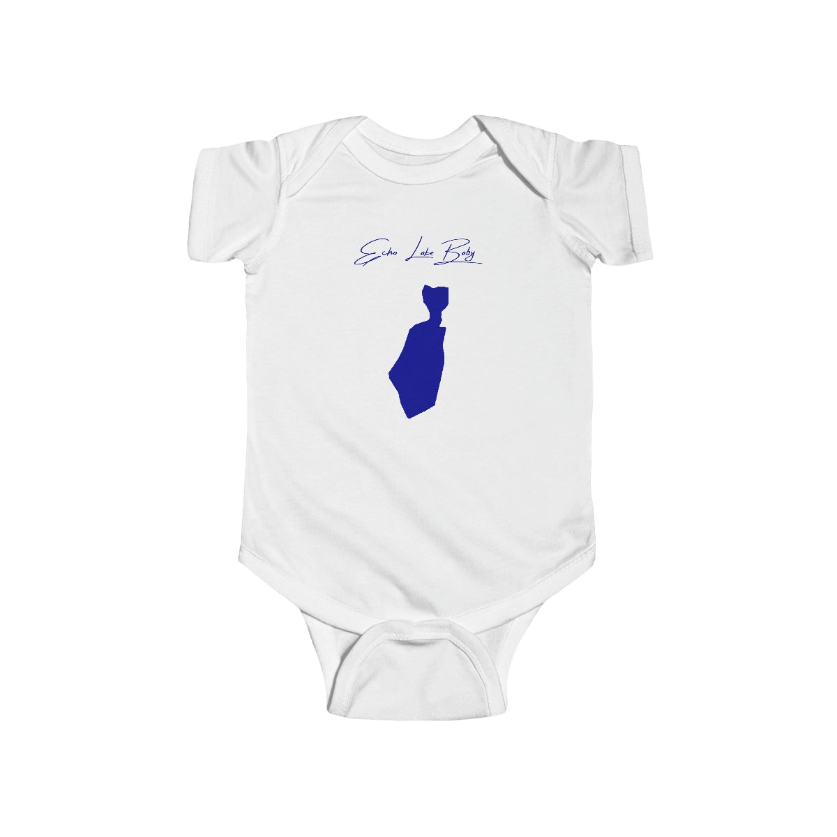Rhode Island Echo Lake Onesie front position view from front white.webp