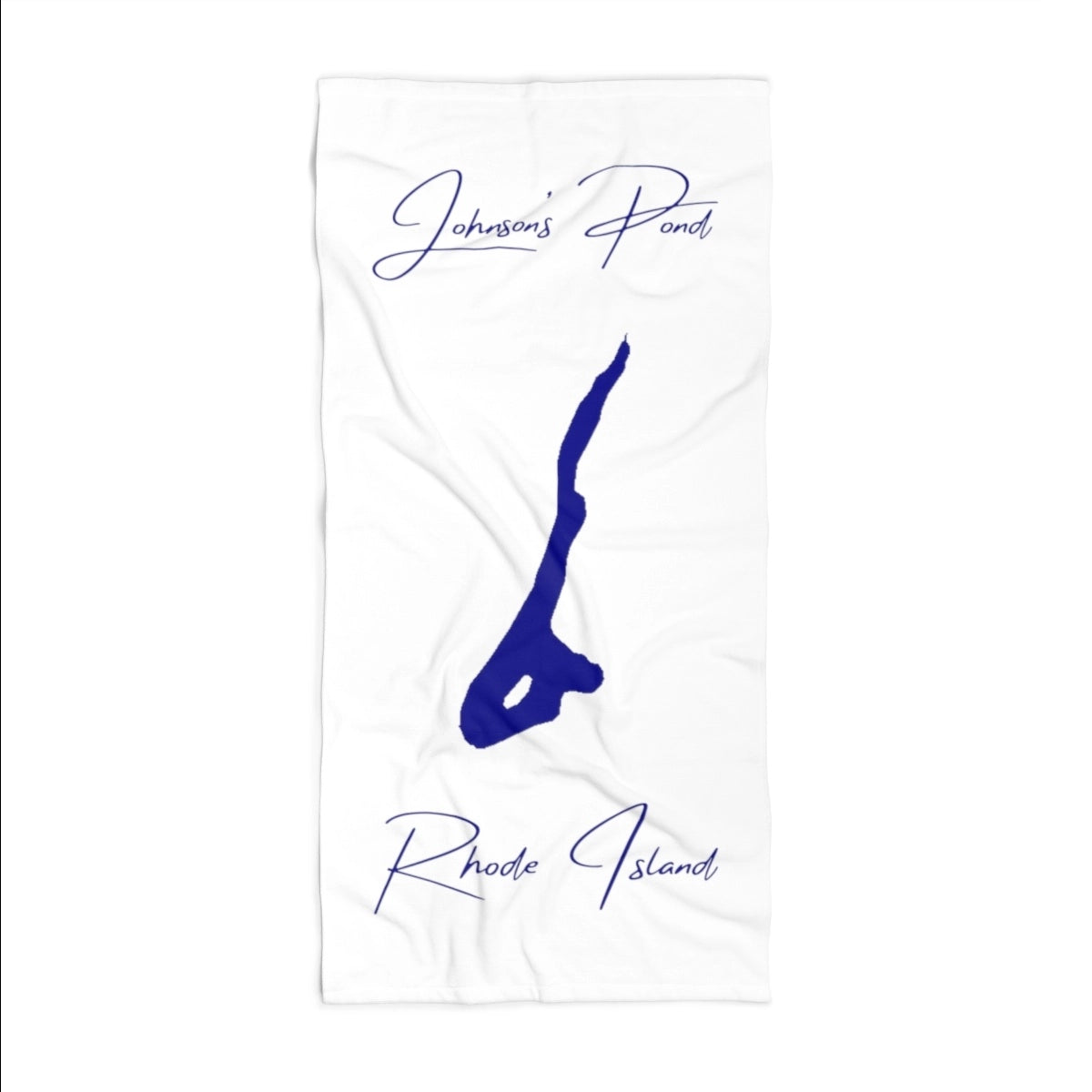 Rhode Island Johnson's Pond Beach Towel front position view from front 36 x 72.webp