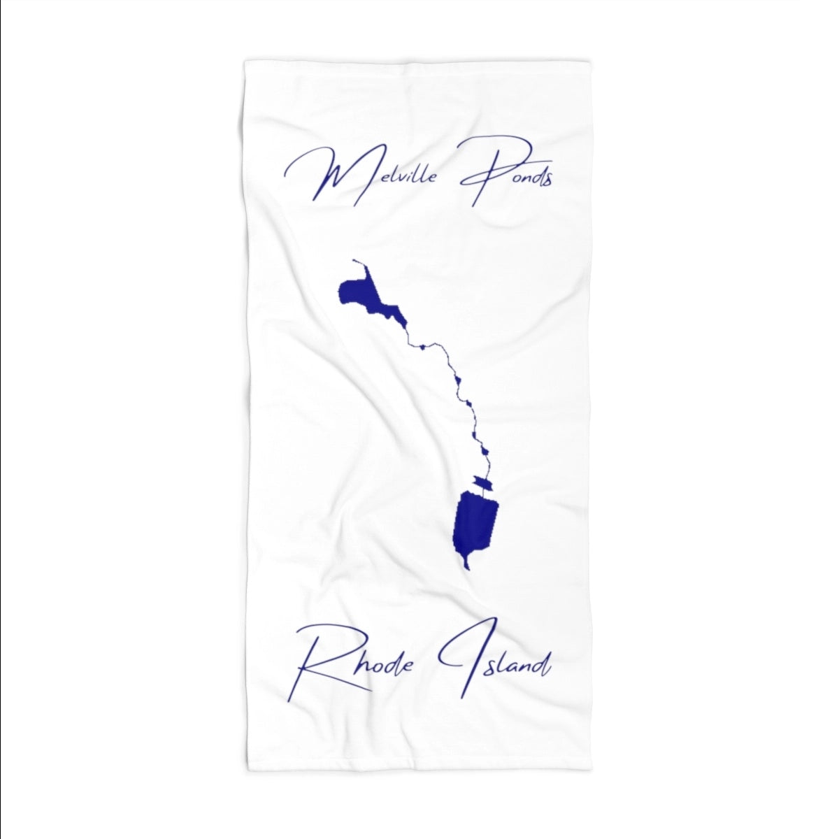 Rhode Island Melville Ponds Beach Towel front position view from front 36 x 72.webp