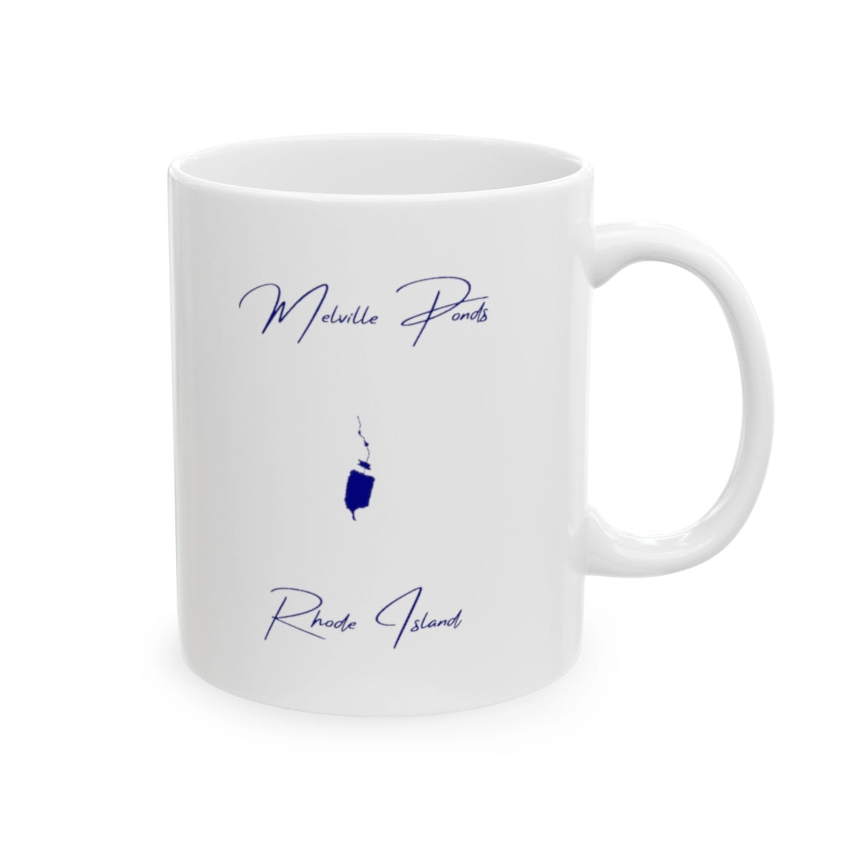 Rhode Island Melville Ponds Ceramic Mug other position view from right 11oz.webp