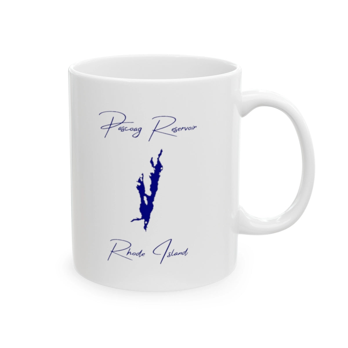 Rhode Island Pascoag Reservoir Ceramic Mug other position view from right 11oz.webp