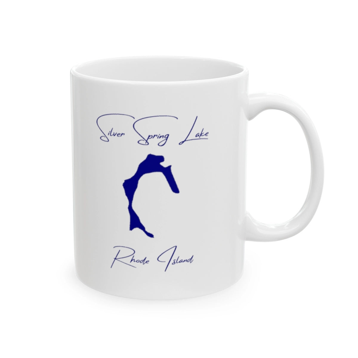 Rhode Island Silver Spring Lake Ceramic Mug other position view from right 11oz.webp