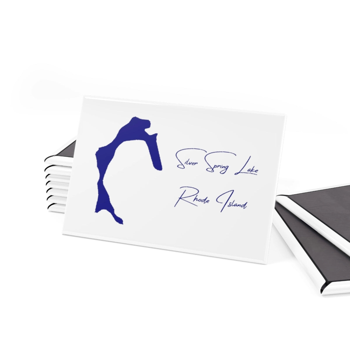 Rhode Island Silver Spring Lake Magnet front position view from set 2 x 3.webp