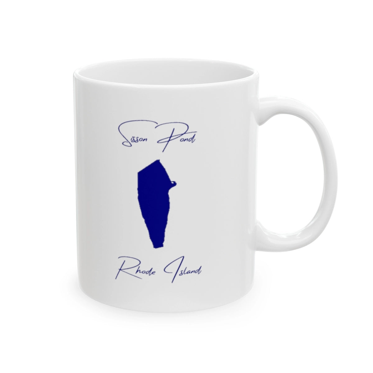 Rhode Island Sisson Pond Ceramic Mug other position view from right 11oz.webp